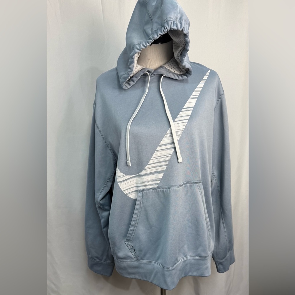 Nike Therma Fit Hoodie Light Blue In Men's Size XL
